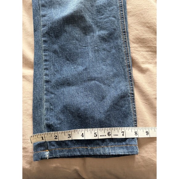 The Great Womens 27 Blue Denim Dark Wash The Carpenter Pant Jeans Cargo Straight - Picture 8 of 10